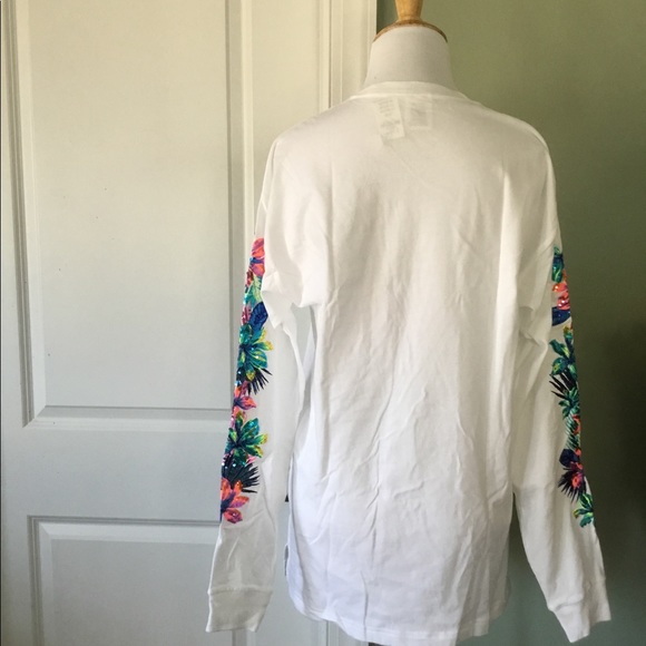 VS Pink XSCampus Tee Tropical Bling - Picture 4 of 6